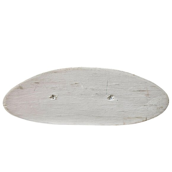 Vintage Hand Painted Wooden Santa Story Time Old World Folk Art Artist Signed 90 - Picture 6 of 6